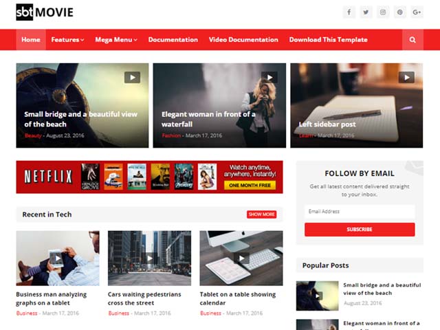 sbt movies blogger template
